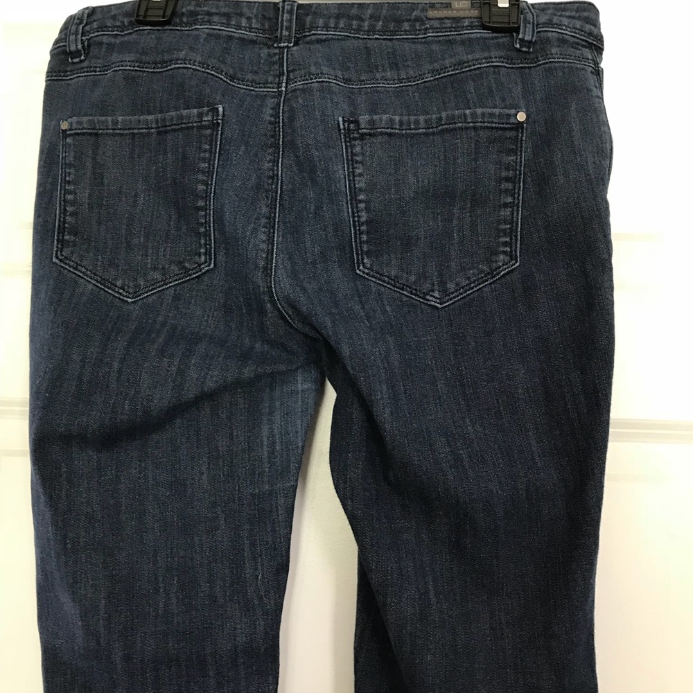 LC Lauren Conrad Dark Wash Skinny Jeans, size 12